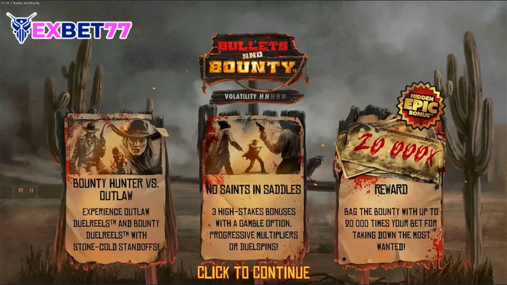 fitur game Bullets and Bounty